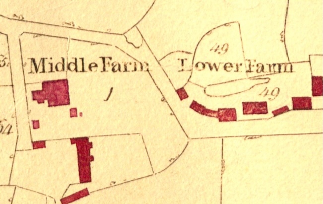 Tithe Map Shows Middle Farm