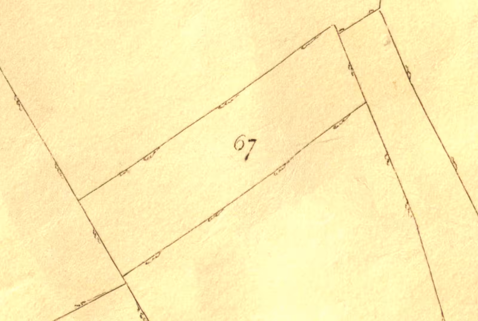 The tithe map showing Church Close